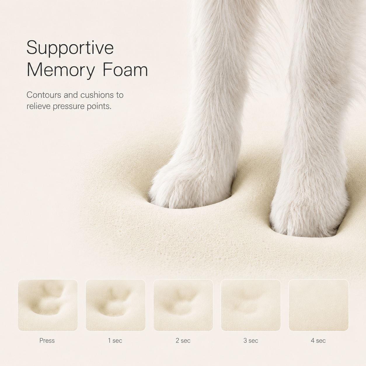 CloudNest Memory Foam Bed