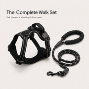 Trek Harness Set shown with matching reflective leash