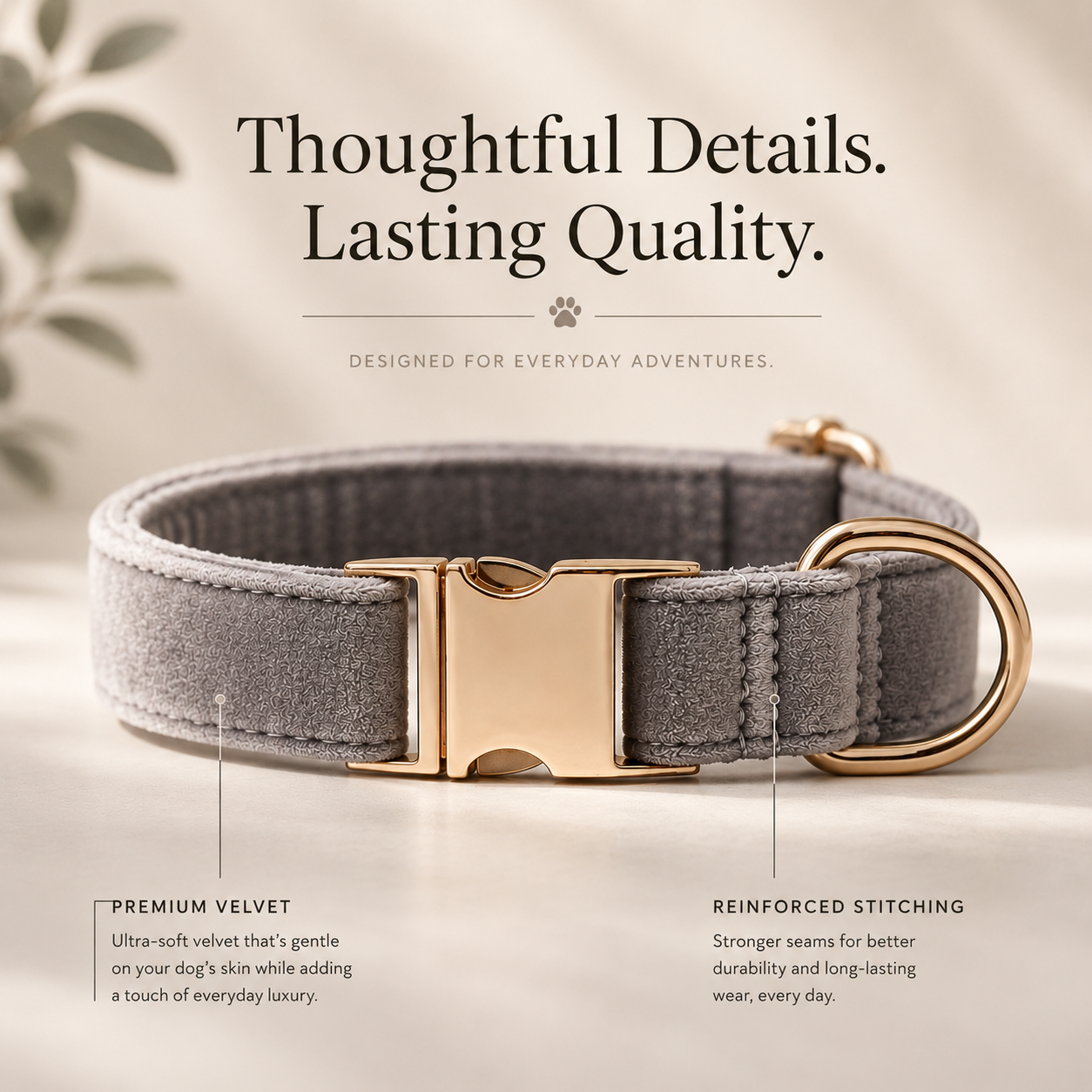Velvet Dog Collar