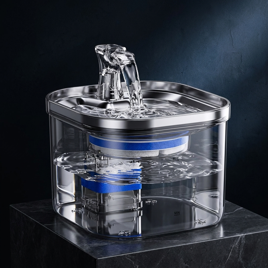 Lumi™ Stainless Steel Fountain