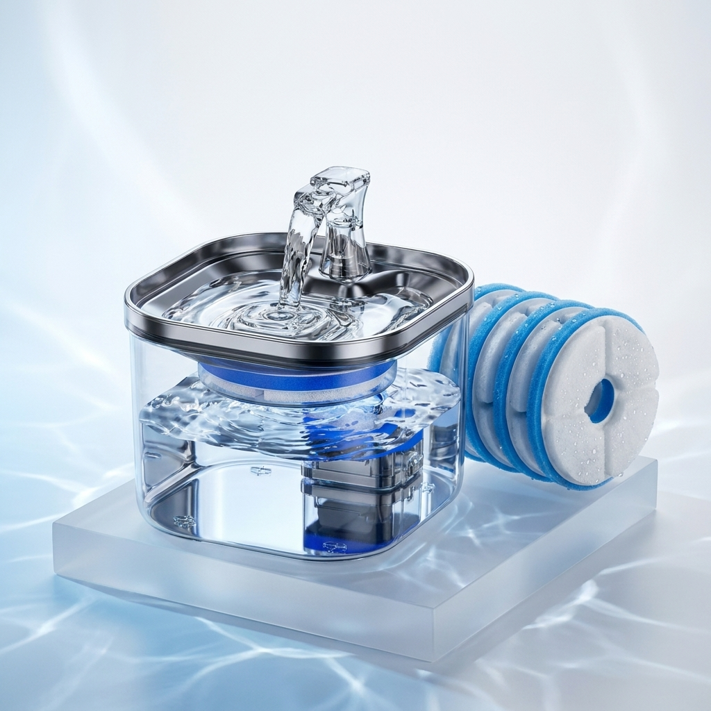 Lumi™ Stainless Steel Fountain