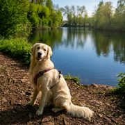 Trek dog harness front and back design