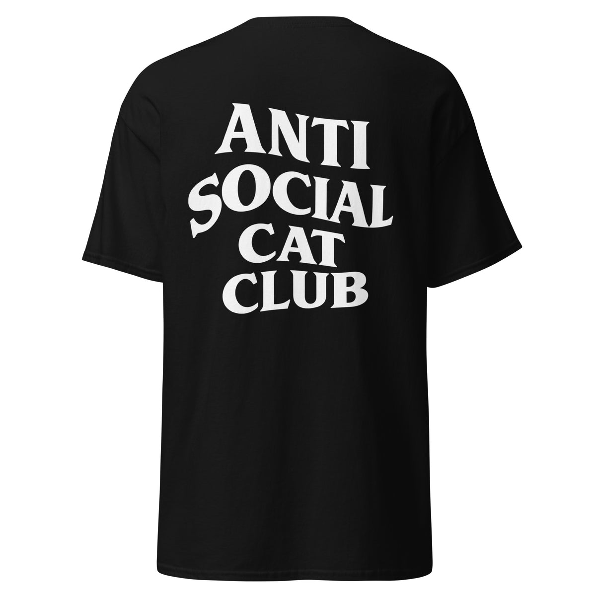 Anti-Social Cat Club Tee – black back
