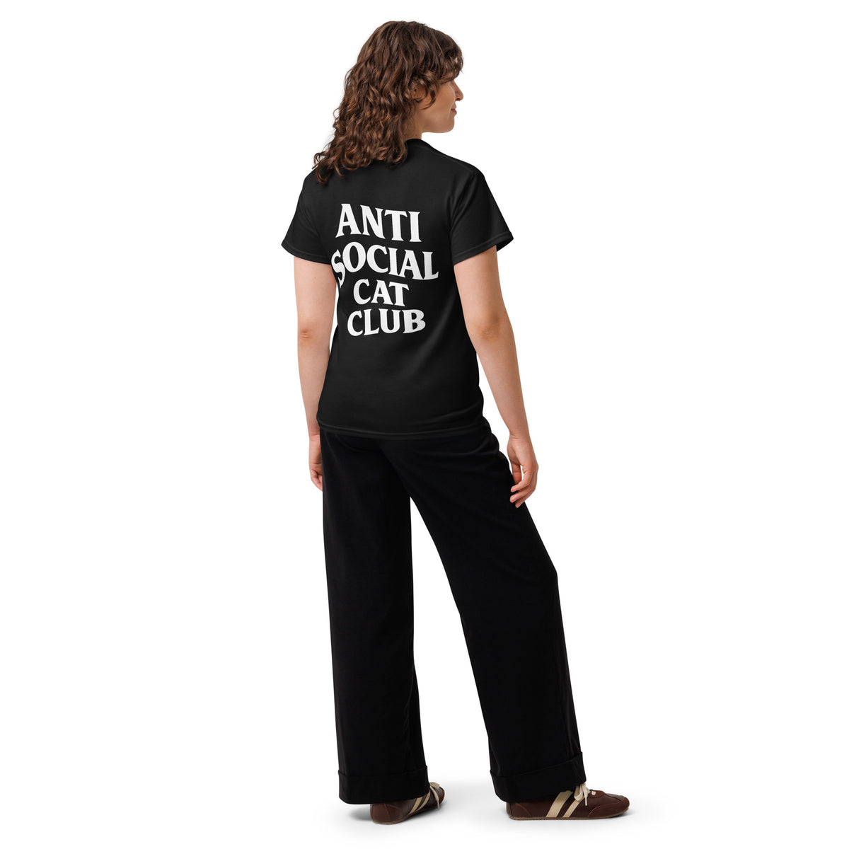 Anti-Social Cat Club Tee – black back