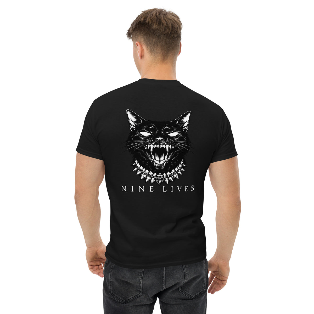 Nine Lives After Dark Tee – black back