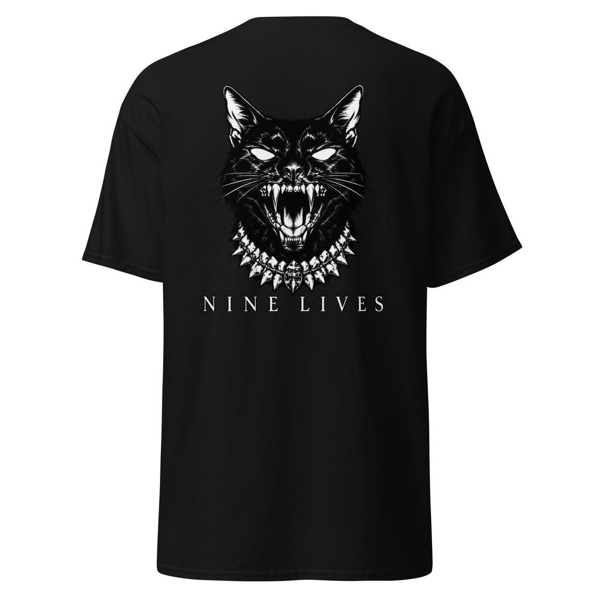 Nine Lives After Dark Tee – black back