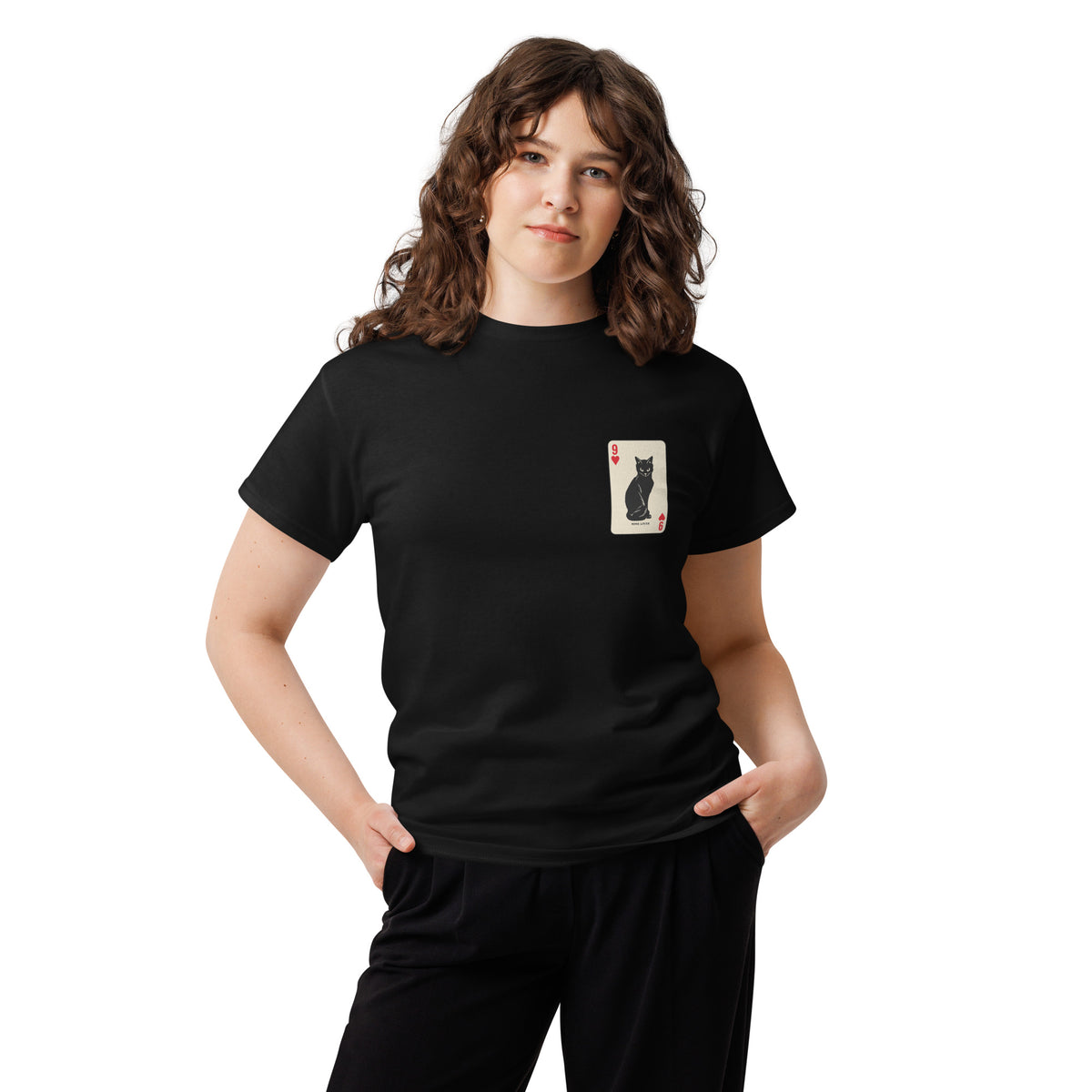 9 Lives Tee – black front