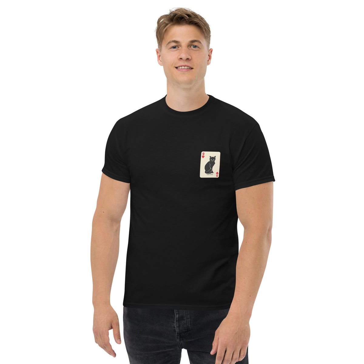9 Lives Tee – black front