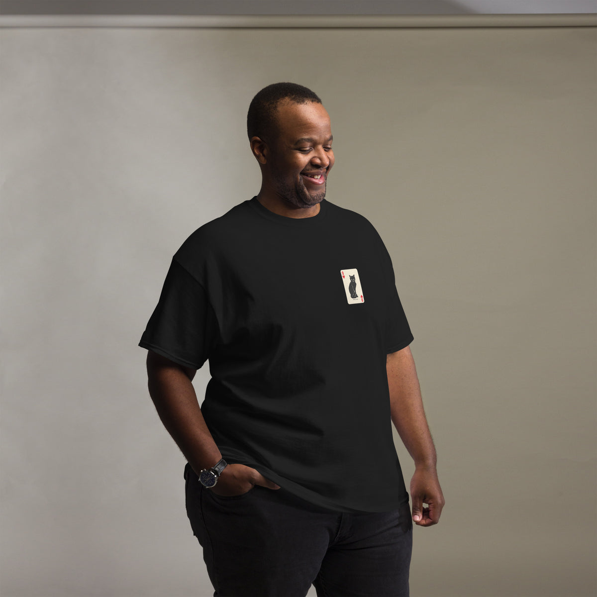 9 Lives Tee – black front