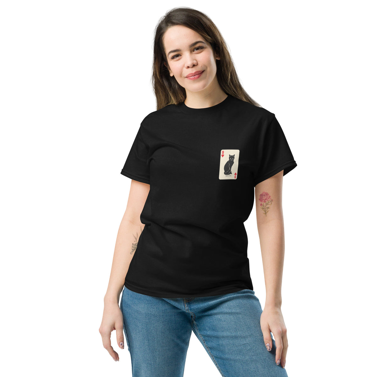 9 Lives Tee – black front