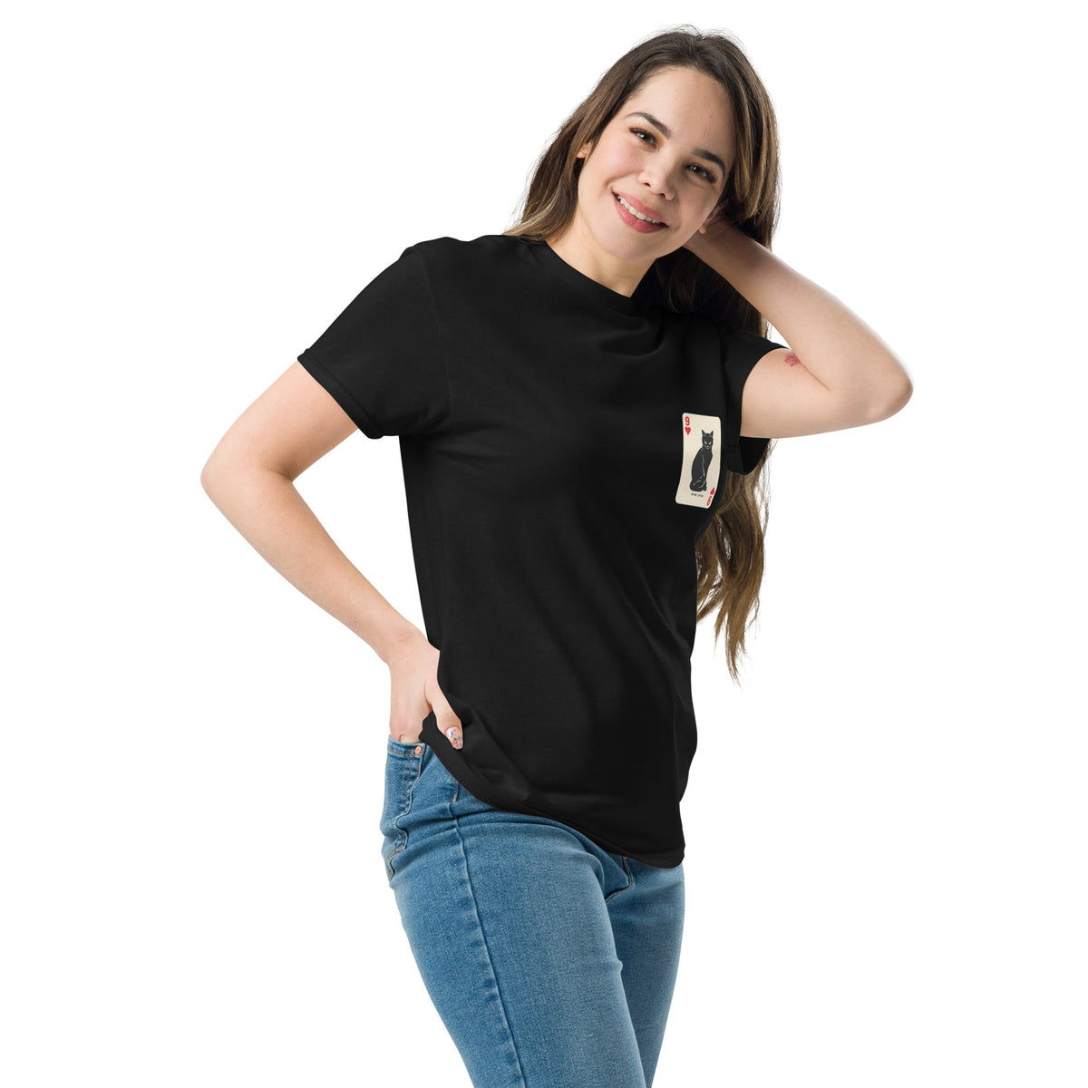 9 Lives Tee – black left front