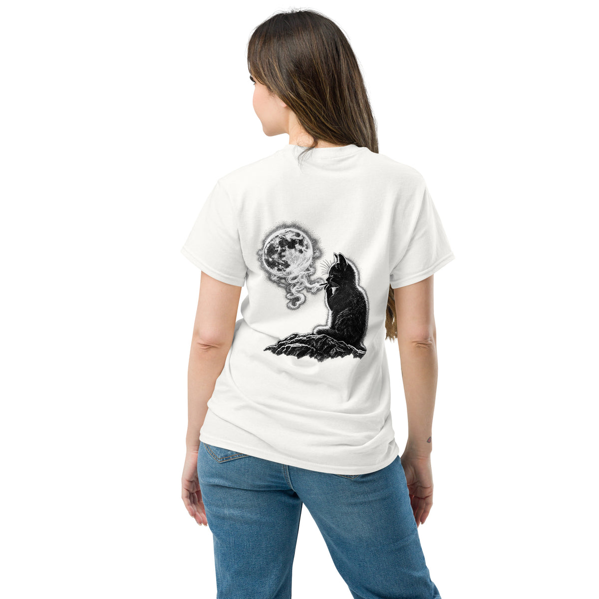Smoky Night Tee – white back