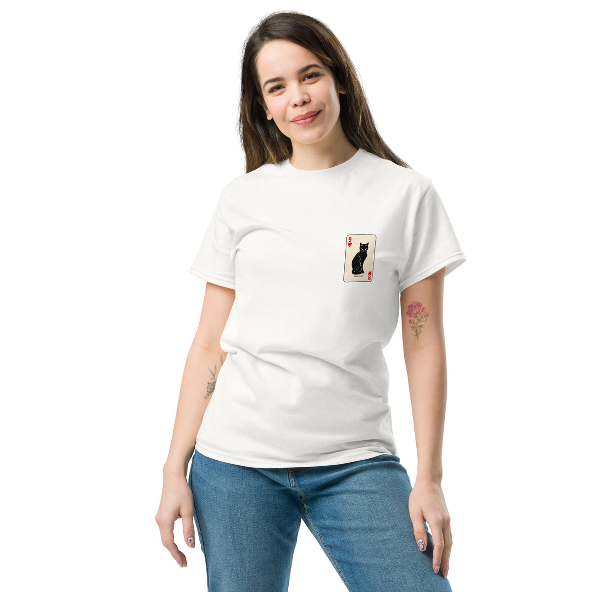 9 Lives Tee – white front